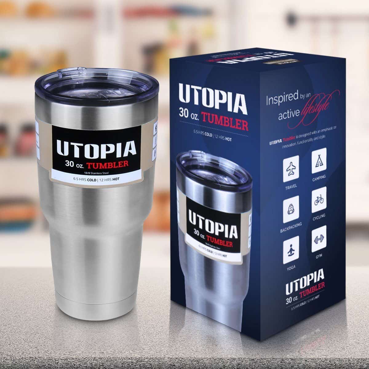 Utopia Tumbler Travel Coffee Mug